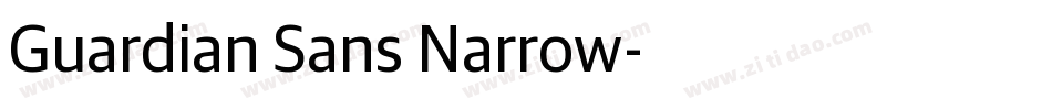 Guardian Sans Narrow字体转换
